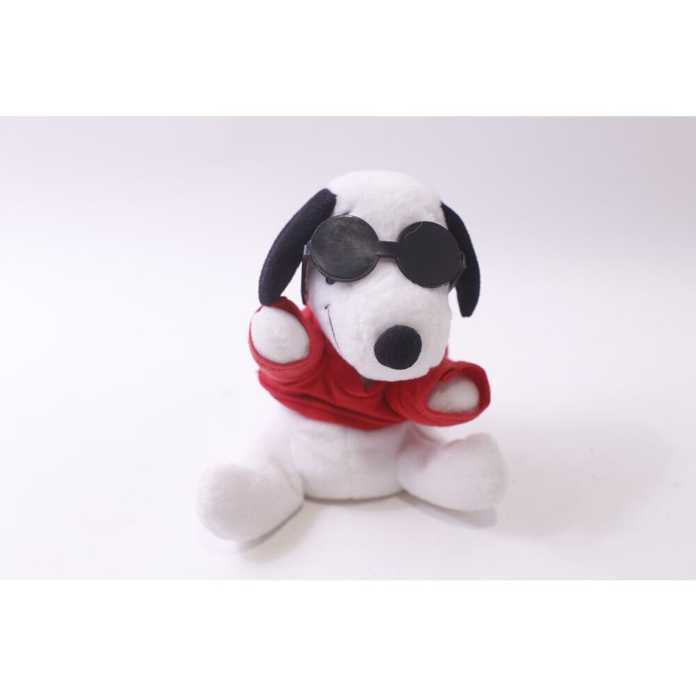Peanuts, Snoopy, Small Plush, Sunglasses, Red Shirt, Vintage, ~ 251013-WH 1375